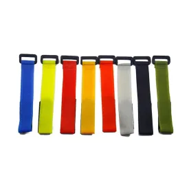 10pcs/lot Reusable Fishing Rod Tie Holder Strap Suspenders Fastener Hook Loop Cable Cord Ties Belt