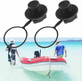 2Pcs Inflatable Boat Air Valve, Replacement Screw Air Valve for Inflatable Rubber Dinghy Raft Pool BoatBoston Valve, Inflatable Boat Accessoryfor Inflatable Raft Boat Kayak