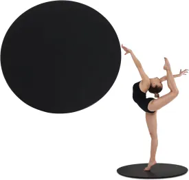 31inch Portable Dance Floor, Ballet Training Equipment, Tap Dance Floor, Turning Boards for Dancers & Figure Skating Practice Mat, Tap Board for Tap Dancing, Practice Pirouette, Black