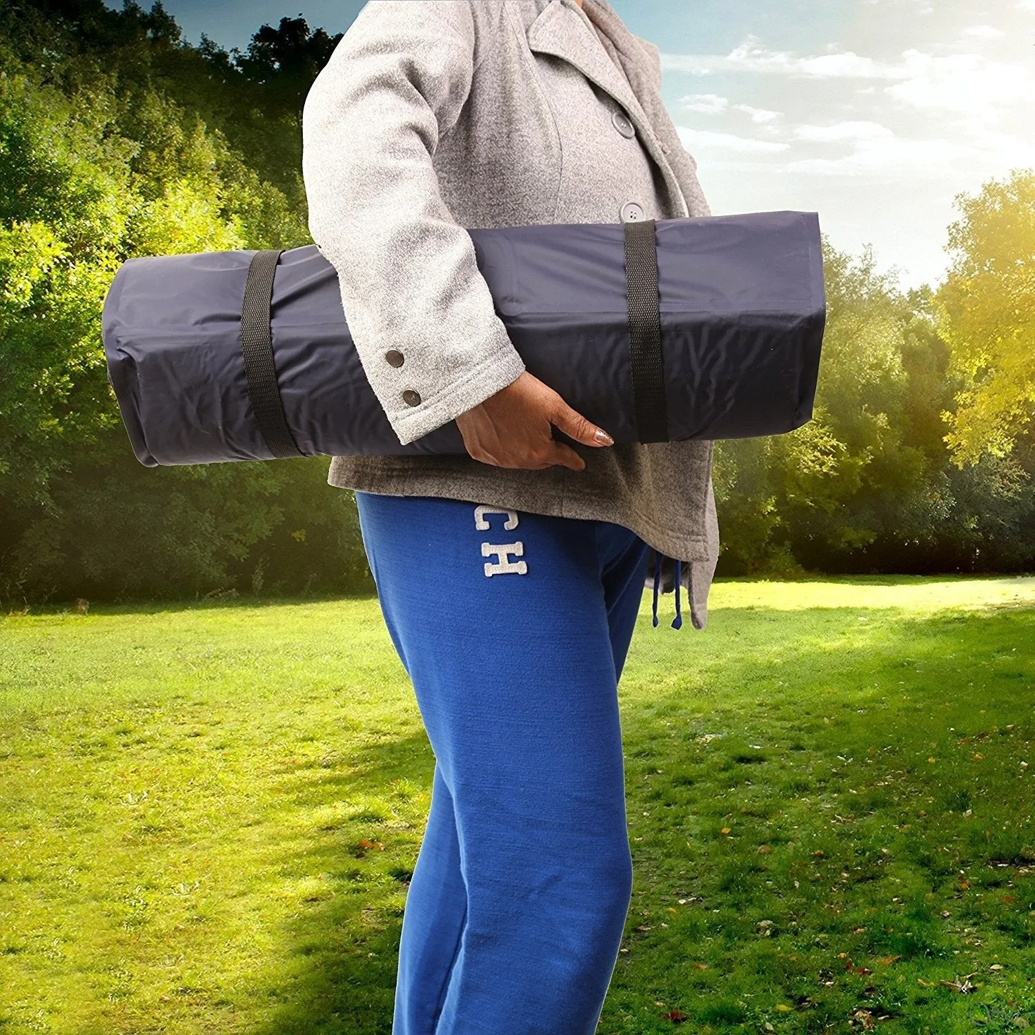 Air Bed Camping Mattress Cot Portable Inflatable Airbed Pad