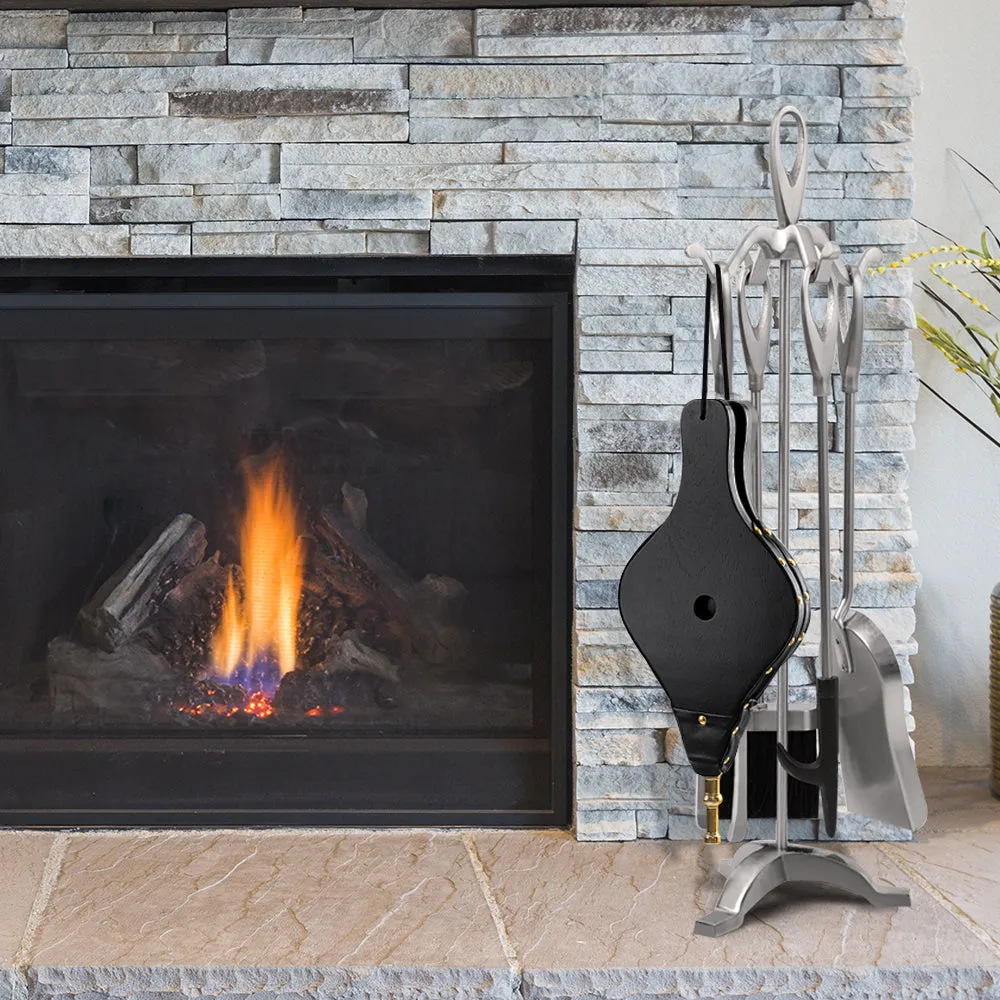 Amagabeli Fireplace Bellows 15.5"x 7" Large Wood Air Blower Outdoor Model Number BG297