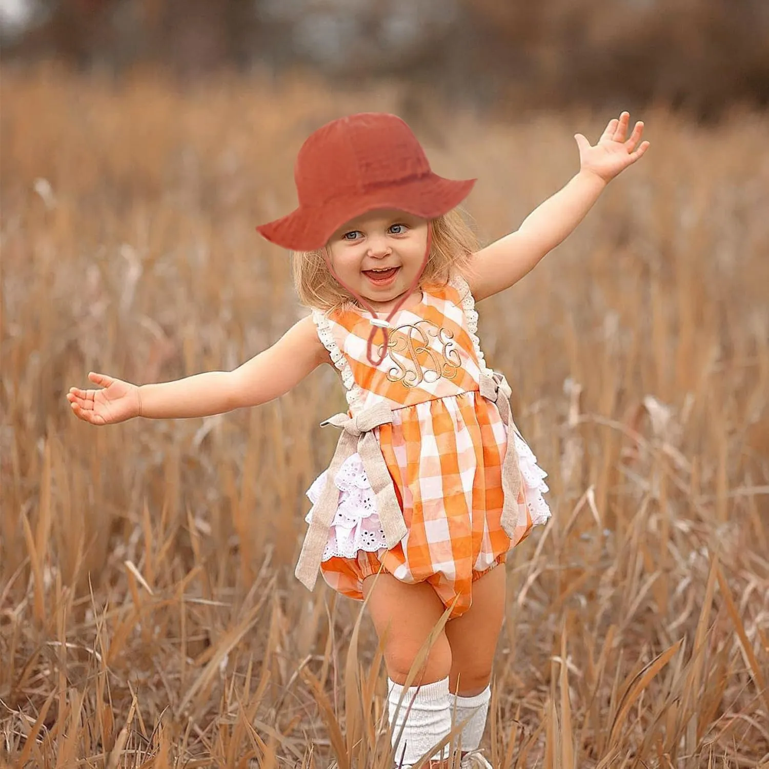 Baby Sun Hat Toddler Infant Cap Kid Beach Hats Swimsuit with UPF 50  Protective Sunscreen Newborn Bucket Hat for Boys Girls