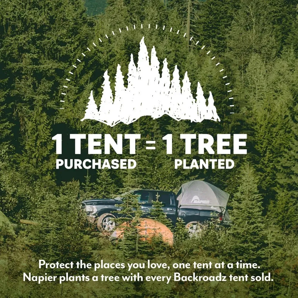 Backroadz Truck Bed with Waterproof Material Coating, Comfortable and Spacious 2 Person Camping Tent, Compact