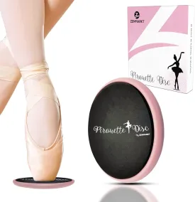 Ballet Pirouette Disc for Dancers - Portable Turn Disc for Dancing on Releve, Gymnastics and Ice Skaters - for Better Pirouette Technique, Releve, Turns and Dance Spinning