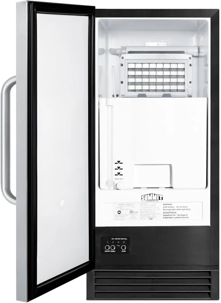 BIM44GADA ADA Compliant Nsf-Listed Auto Defrost 50 Lbs Clear Icemaker with Internal Pump for Built-In or Freestanding Use Undercounters,
