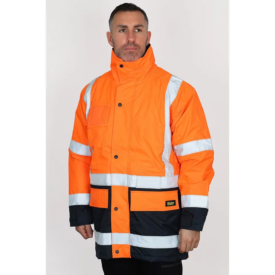 Bisley Taped Hi Vis Rain Shell Jacket