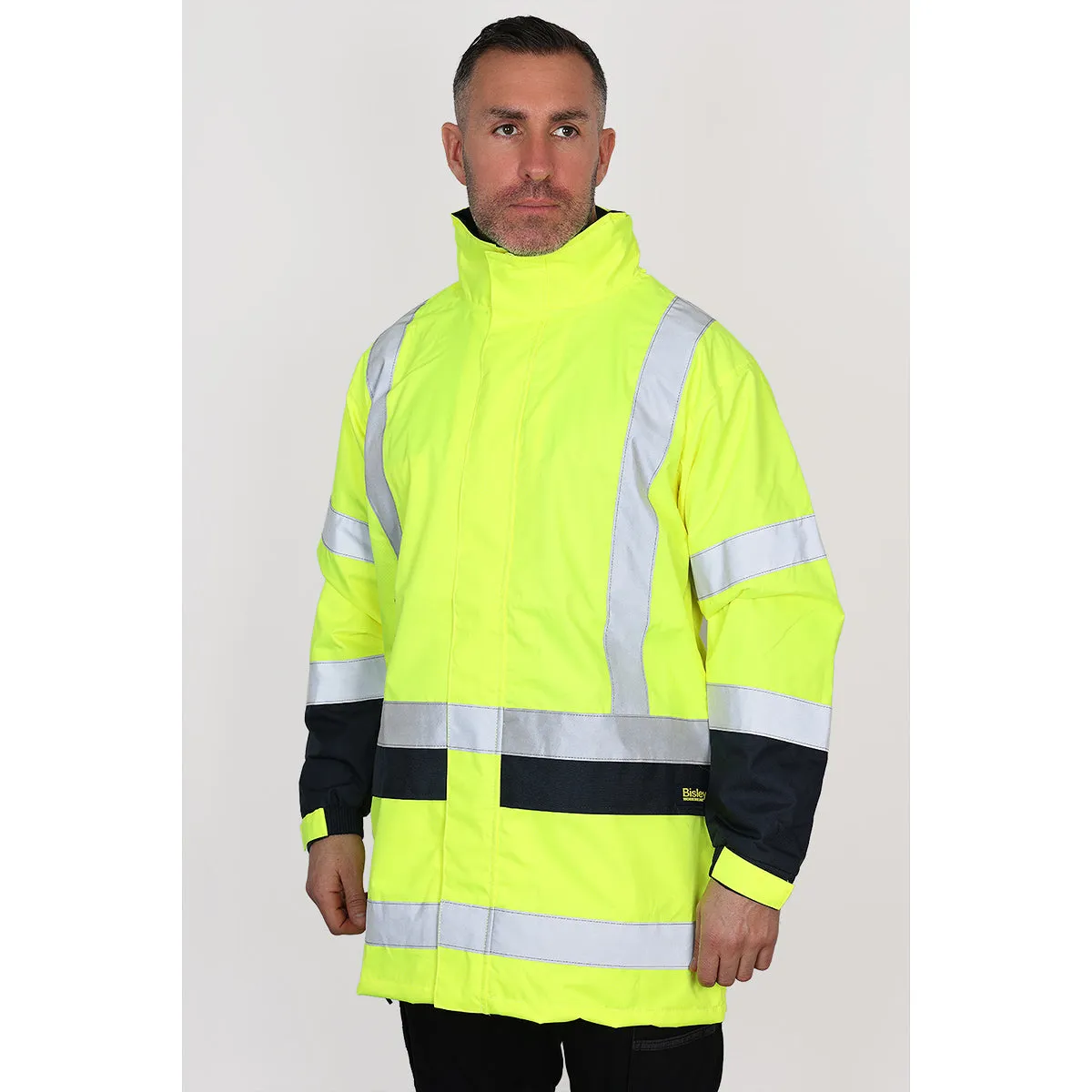 Bisley Taped Hi Vis Rain Shell Jacket