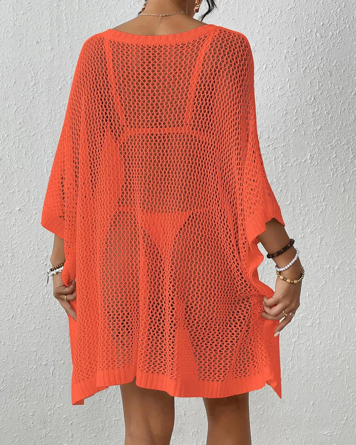 Bsubseach Women's Swimwear Cover Ups for Bathing Suit Crochet Swimsuit Coverup Knit Beach Dresses Vacation Outfits