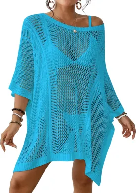 Bsubseach Women's Swimwear Cover Ups for Bathing Suit Crochet Swimsuit Coverup Knit Beach Dresses Vacation Outfits