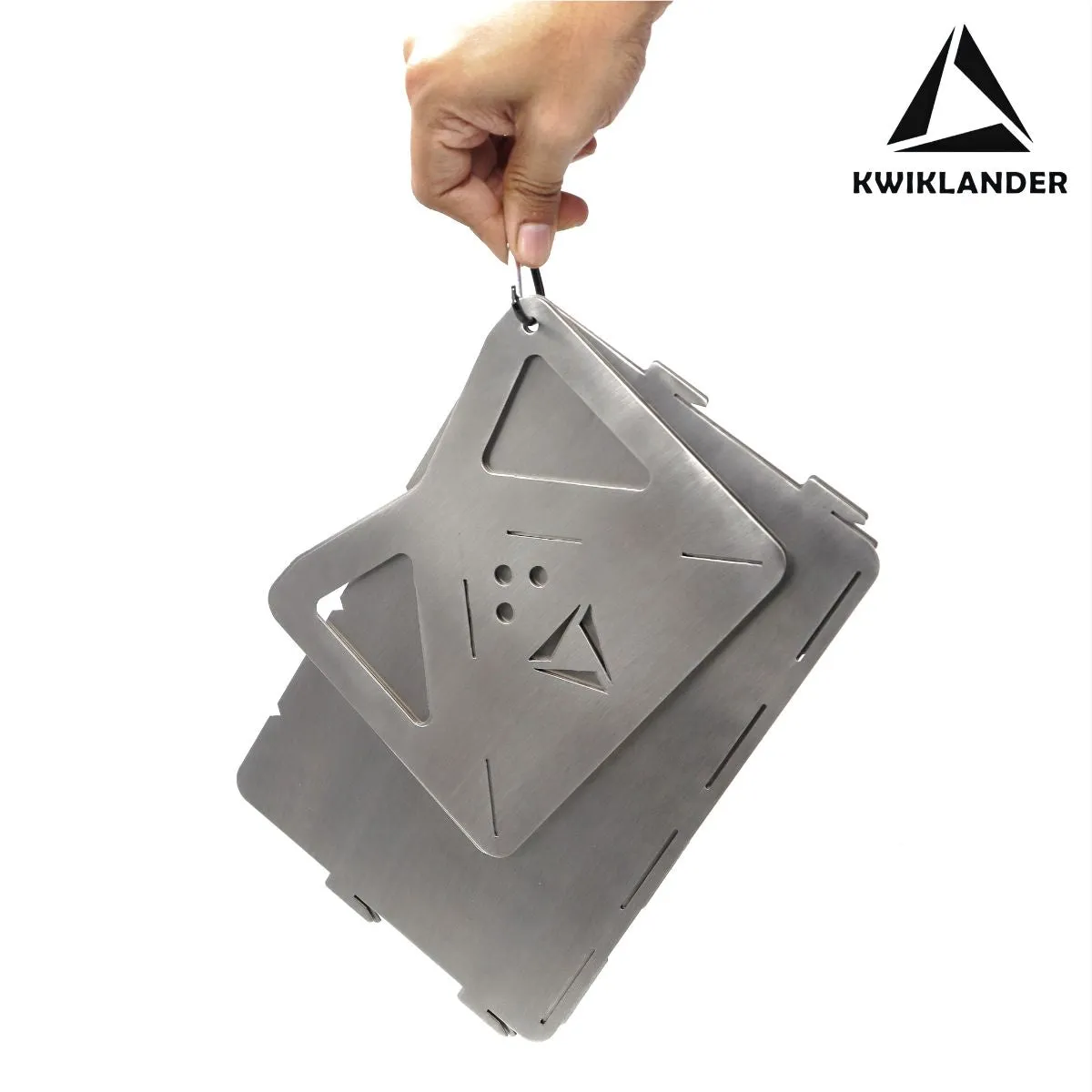 Flatpack BBQ Grill - Stainless Steel Mini Portable BBQ Grill - Wood Burning Camping Grill - Foldable Barbeque Tandoor