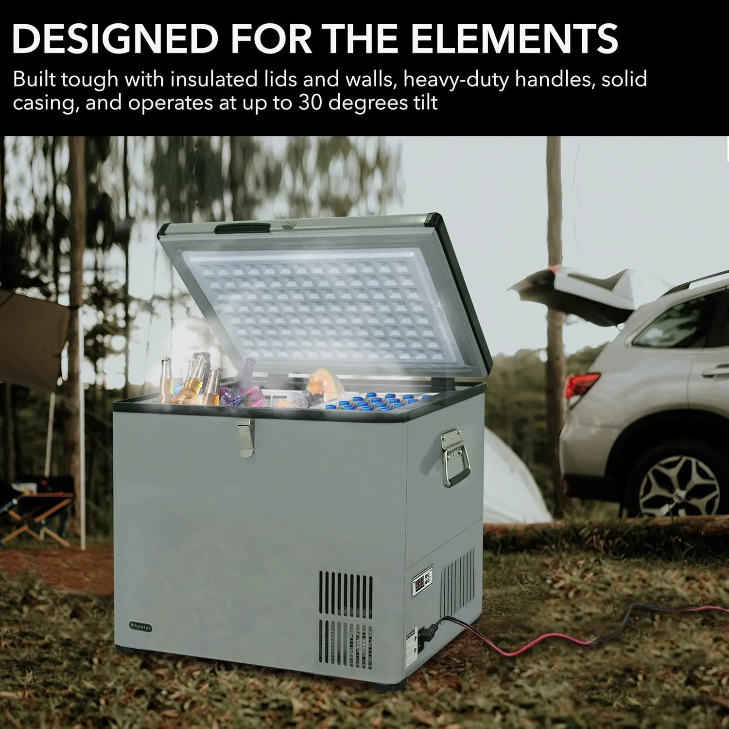 FM-65G 65 Quart Portable Refrigerator and Deep,
