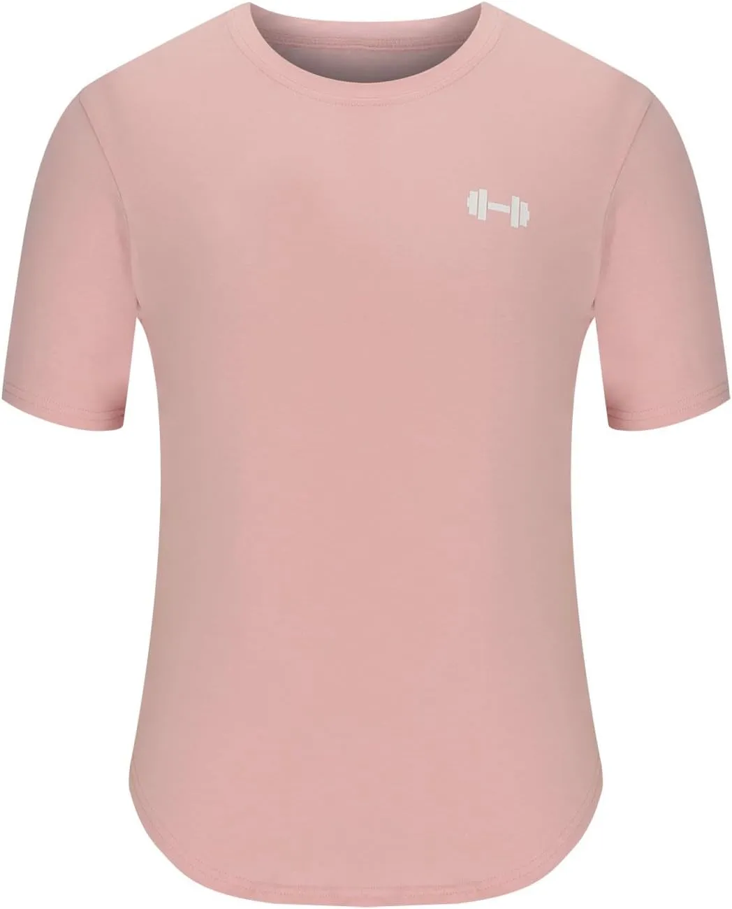 Generic Men's Sports T-Shirt Summer Fashion Solid Color Loose Casual Short Sleeves Round-Neck Workout Tees Shirts Tops