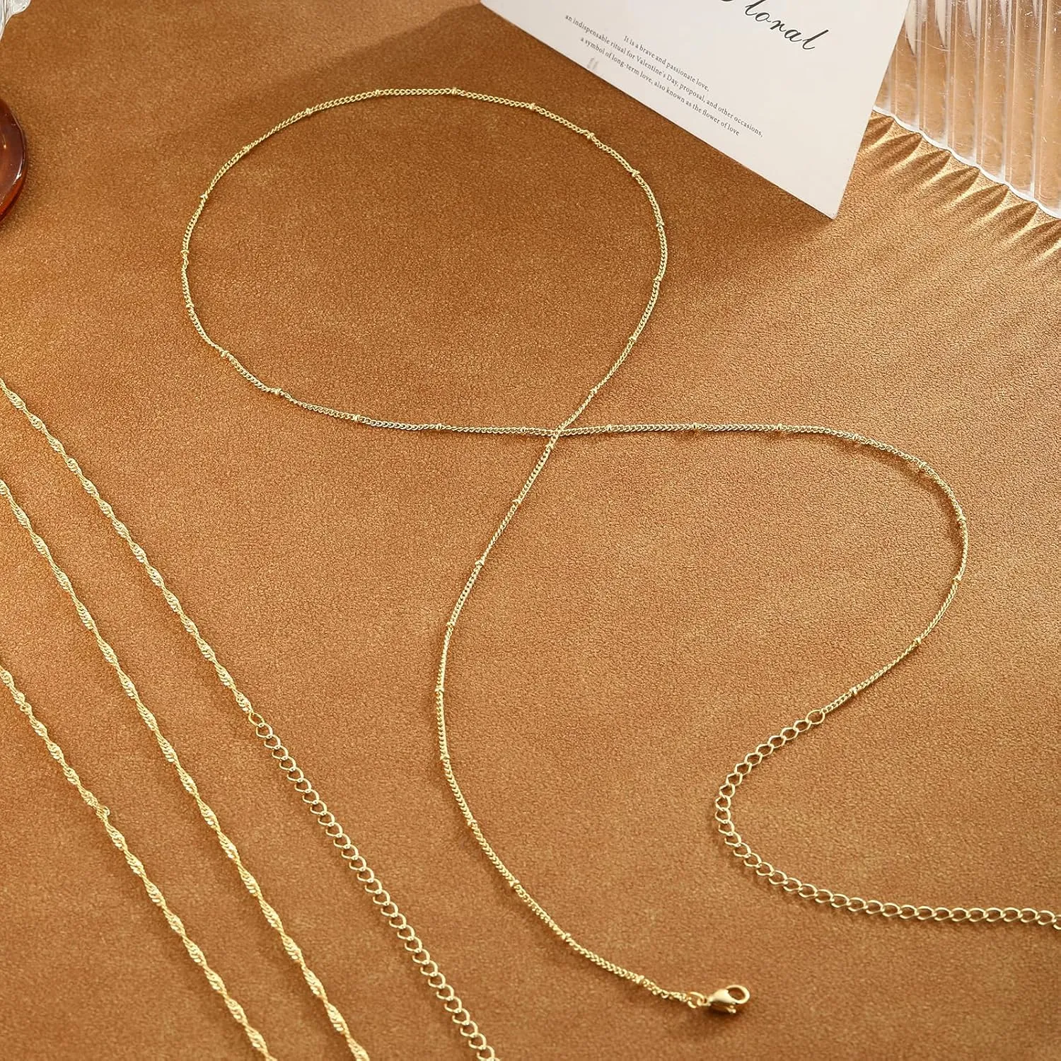 Gold Waist Chain for Women Dainty 14K Gold Plated Layered Belly Chain Adjustable Bikini Belly Beads for the Waist Waterproof Beach Accessories Body Chain Jewelry for Gifts