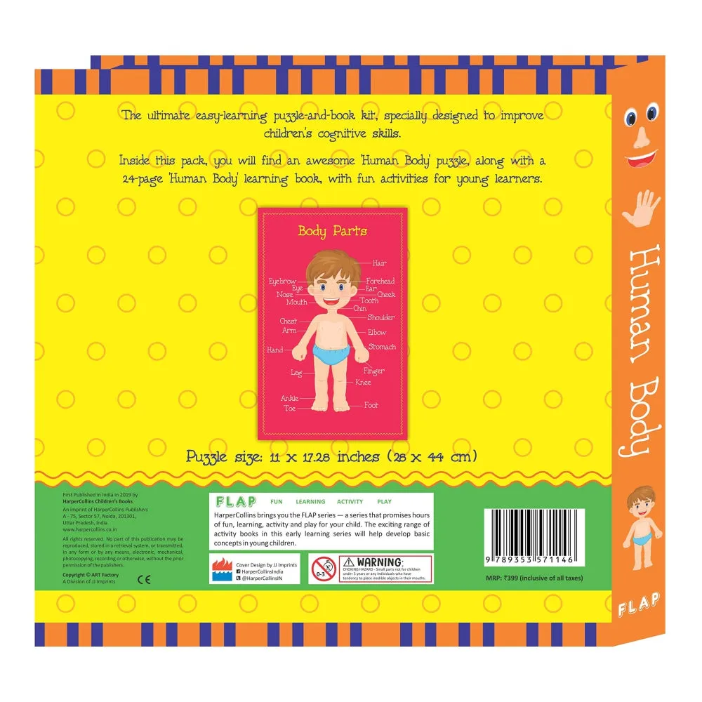 Human Body - 24 piece Puzzle And Book Kit