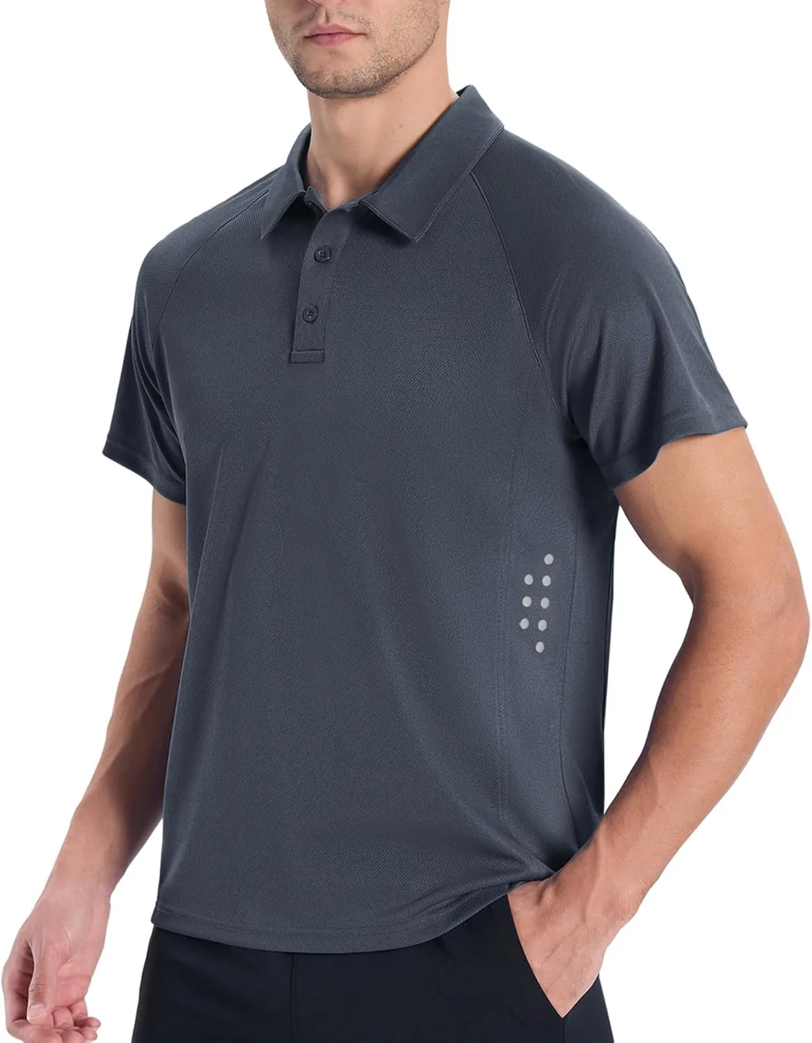 JACKETOWN 3 Pack Mens Polo Shirts Short Sleeve Golf Shirt Performance Moisture-Wicking Athletic Casual Collared Shirts