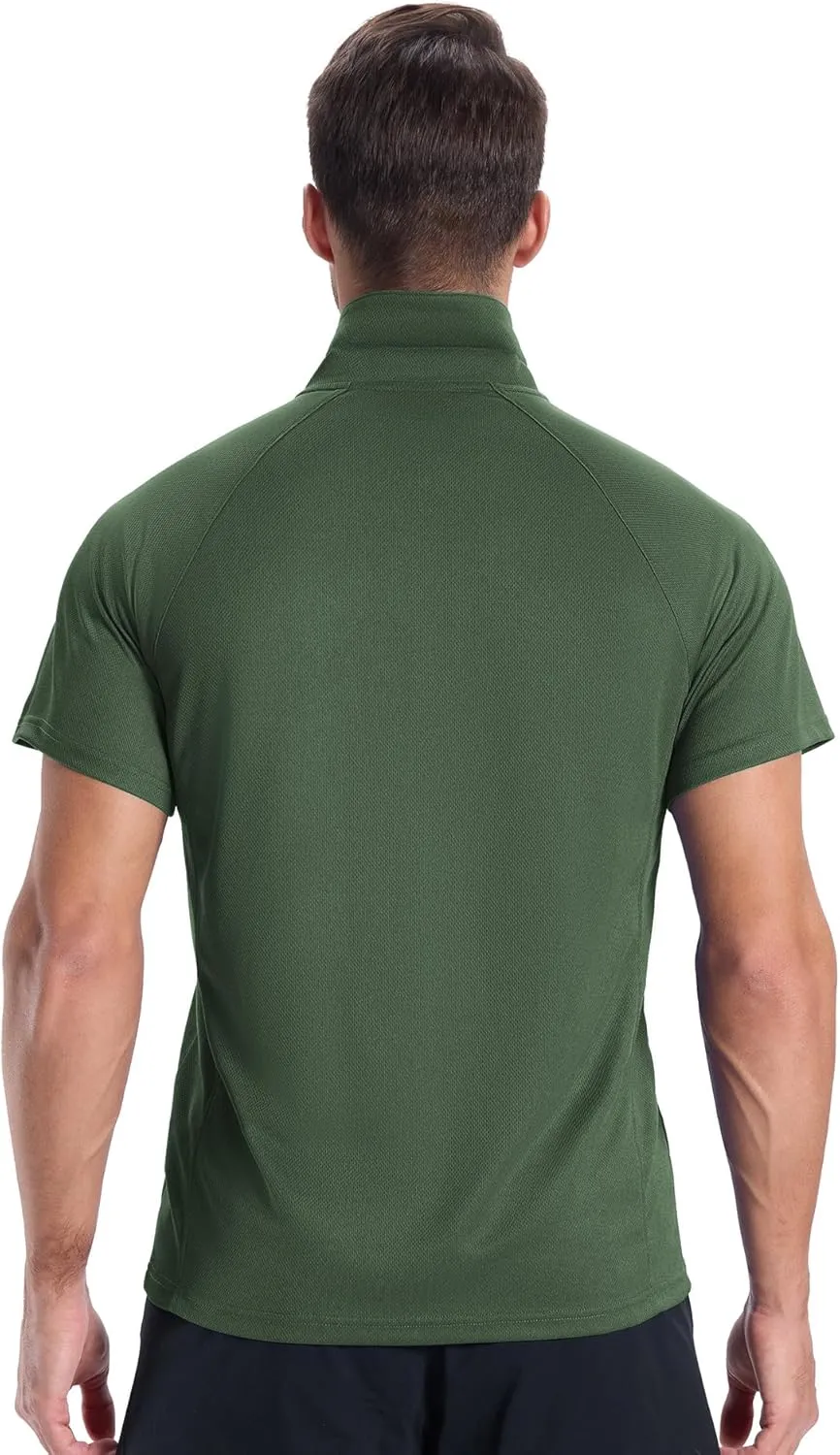 JACKETOWN 3 Pack Mens Polo Shirts Short Sleeve Golf Shirt Performance Moisture-Wicking Athletic Casual Collared Shirts