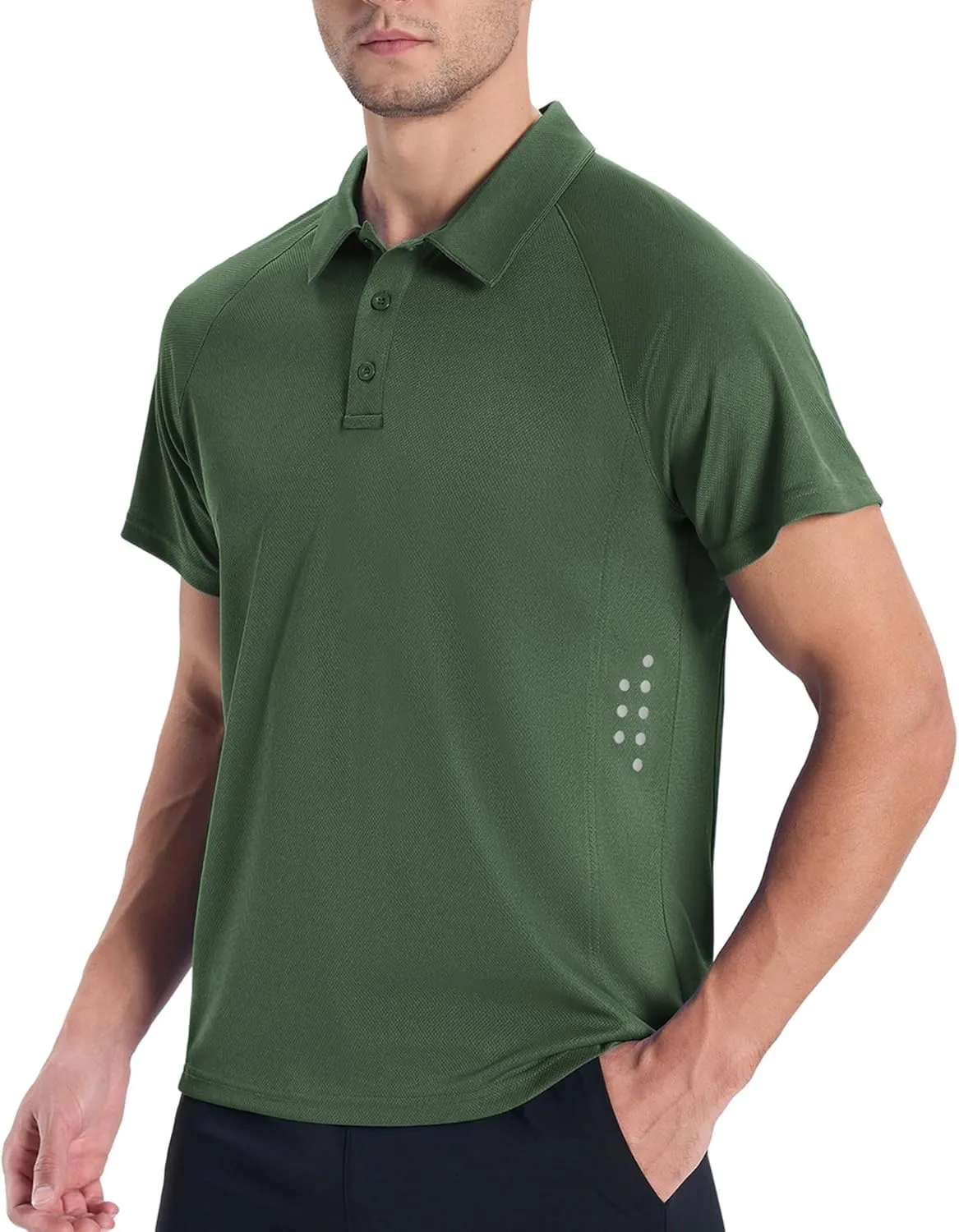 JACKETOWN 3 Pack Mens Polo Shirts Short Sleeve Golf Shirt Performance Moisture-Wicking Athletic Casual Collared Shirts