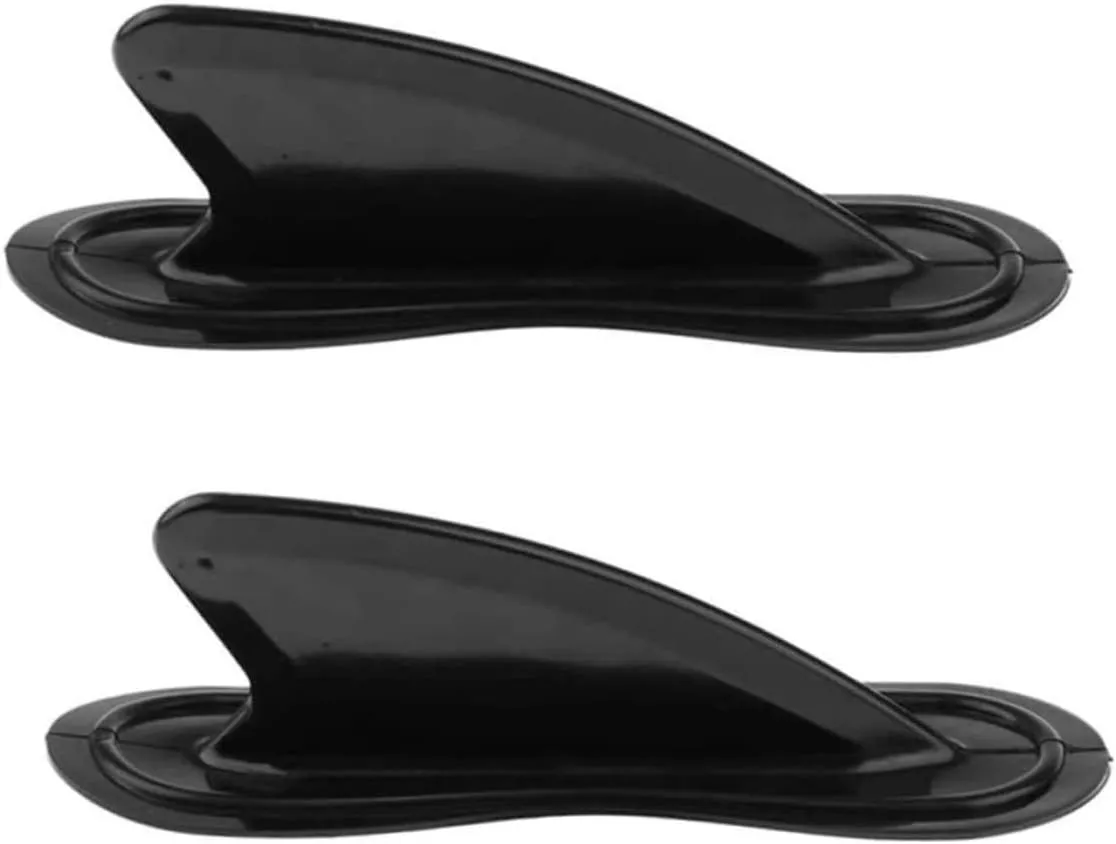 Kayak Skeg Tracking Fin Surfboard Small Fins Inflatable Boat Shark Fin Watershed Board Fin Mounting Replacement Accessories for Surfboard/Paddleboard 2pcs.