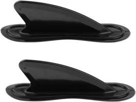 Kayak Skeg Tracking Fin Surfboard Small Fins Inflatable Boat Shark Fin Watershed Board Fin Mounting Replacement Accessories for Surfboard/Paddleboard 2pcs.