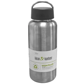 Klean Kanteen Wide Mouth Stainless Steel Water Bottle 1182ml
