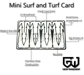 Mini Surf and Turf Arrow Card : Fishing and Small Game Arrows