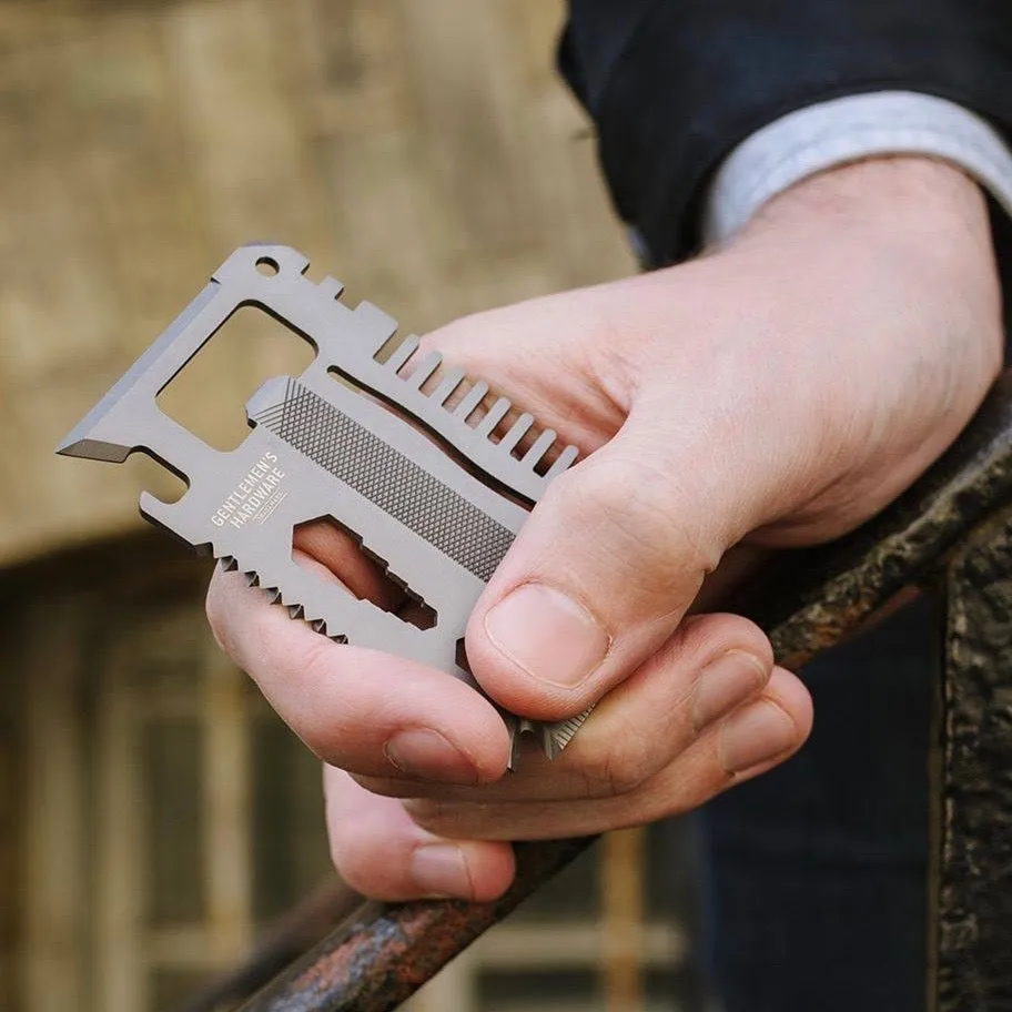 Multi-tool 15-in-1 Portable Credit Card in Dark Grey