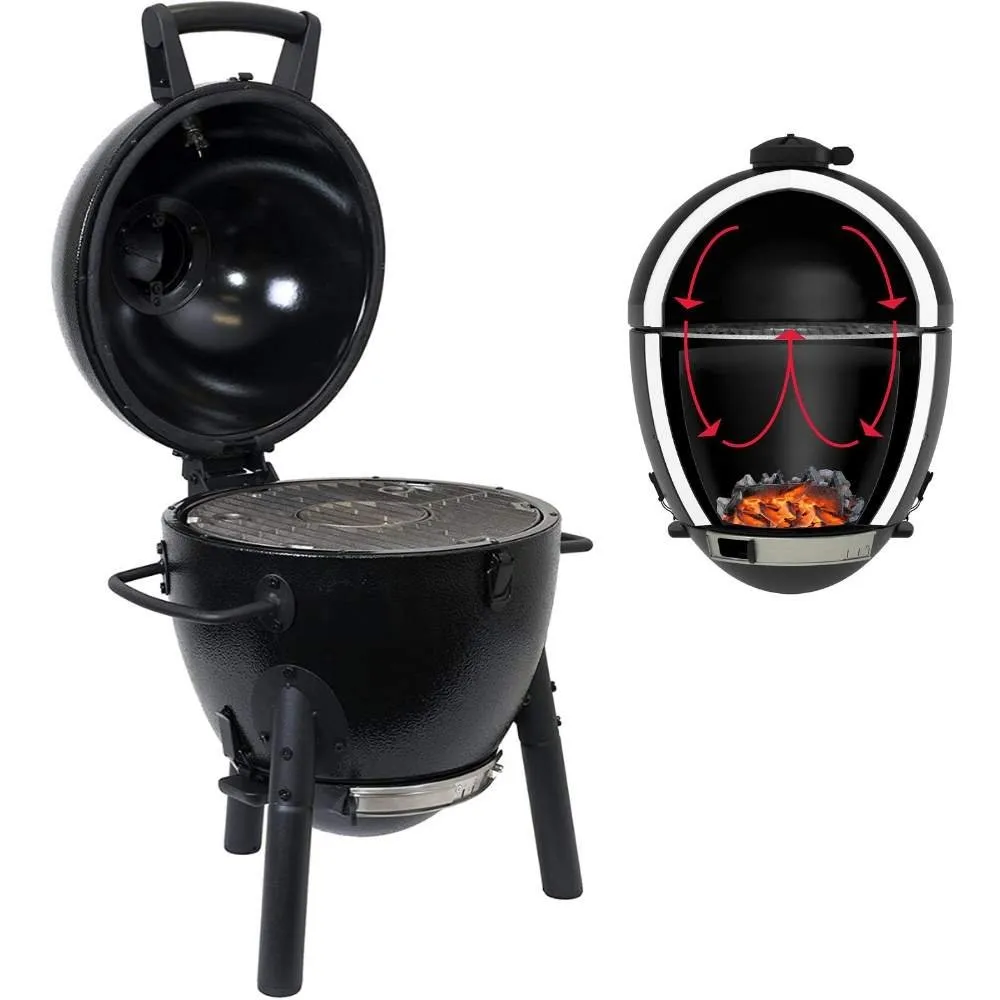 Portable Charcoal kamado Grill and Smoker