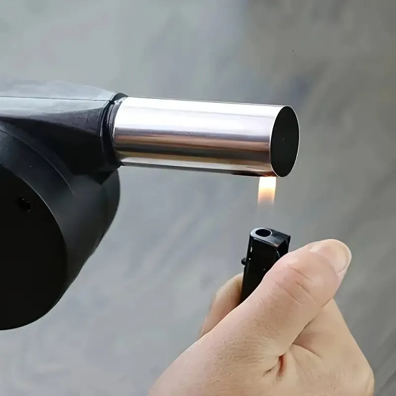 Portable Hand-Operated Blower for BBQ, Camping, and Fire Making
