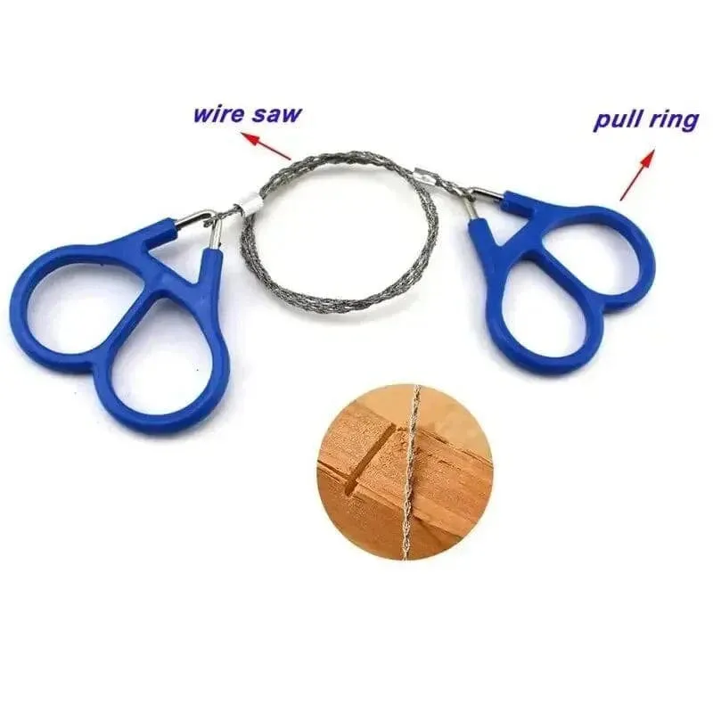 Portable Stainless Steel Wire Saw Universal Emergency 73cm Hand Chain Saw Cutter Hunting Camping Hiking Travel Survival Tool