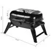 Portable Tabletop Tailgater Charcoal Grill BBQ Camping Picnic Air Vent Damper Outdoor Cooking