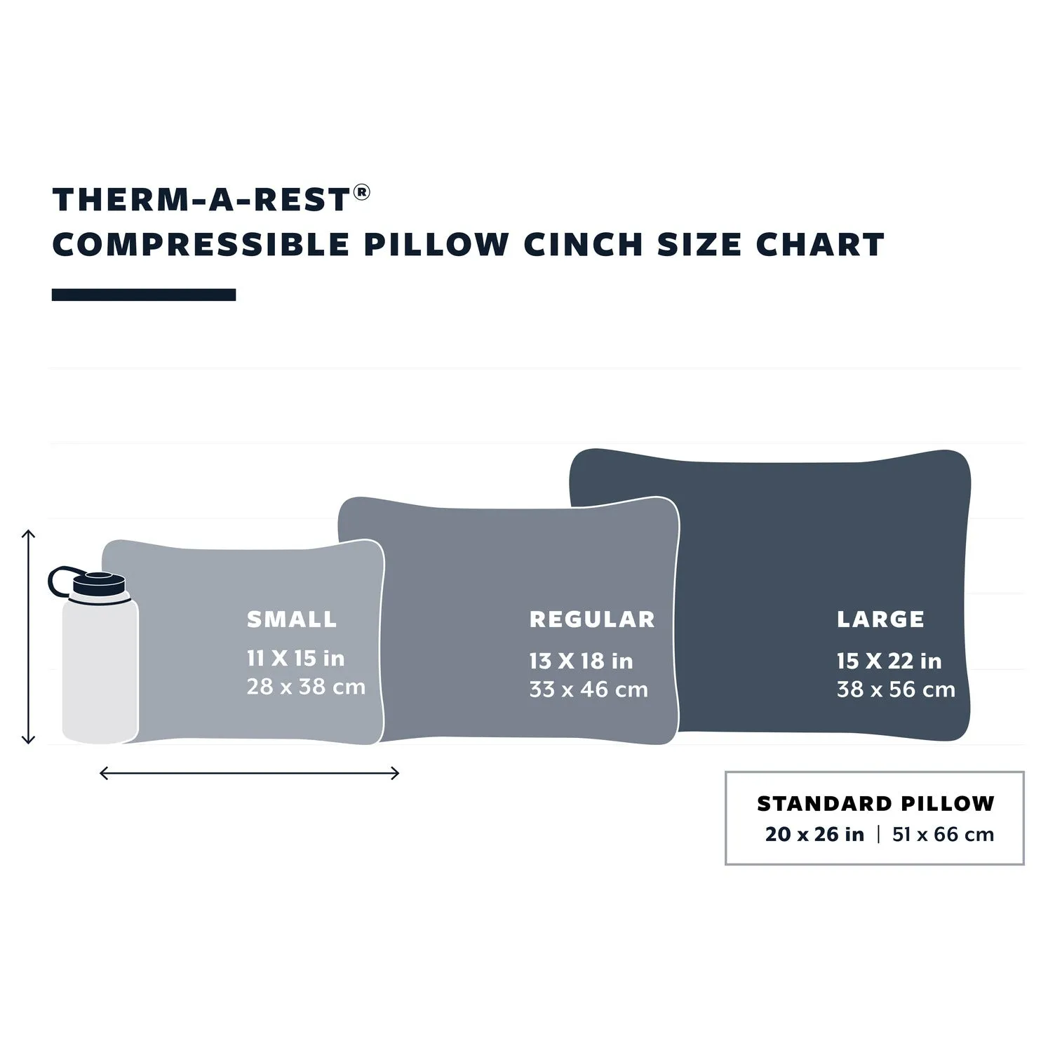 Thermarest Compressible Pillow Cinch Regular Pines