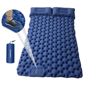 Tomshoo Inflatable Mattress 2 Person Camping Mat with Air Pillow Portable Air Mattress Waterproof Backpacking Sleeping Pad