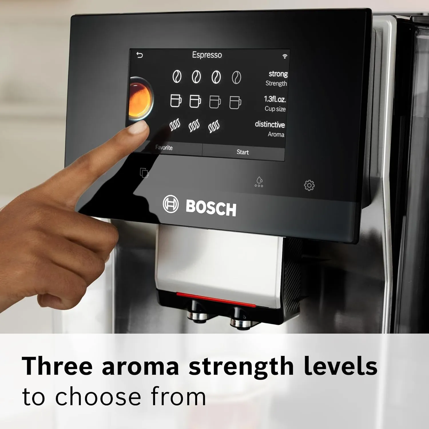 TQU60307 800 Series Verocafe Fully Automatic Espresso Machine with Home Connect, 36 Beverage Varieties with Coffee World, Double Cup, Integrated Milk