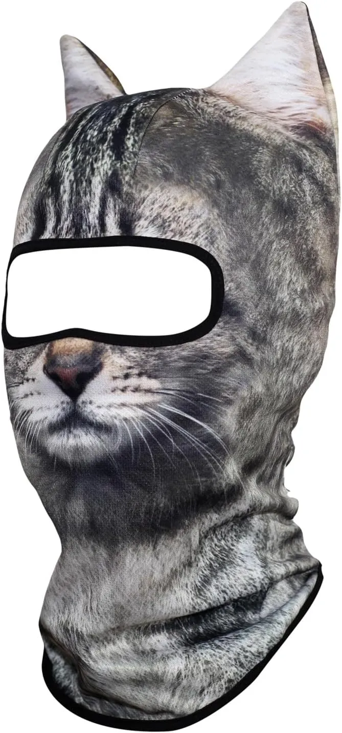 WTACTFUL 3D Stand Ears Animal Balaclava Face Mask for Music Festivals, Raves, Ski, Halloween, Party Outdoor Activities