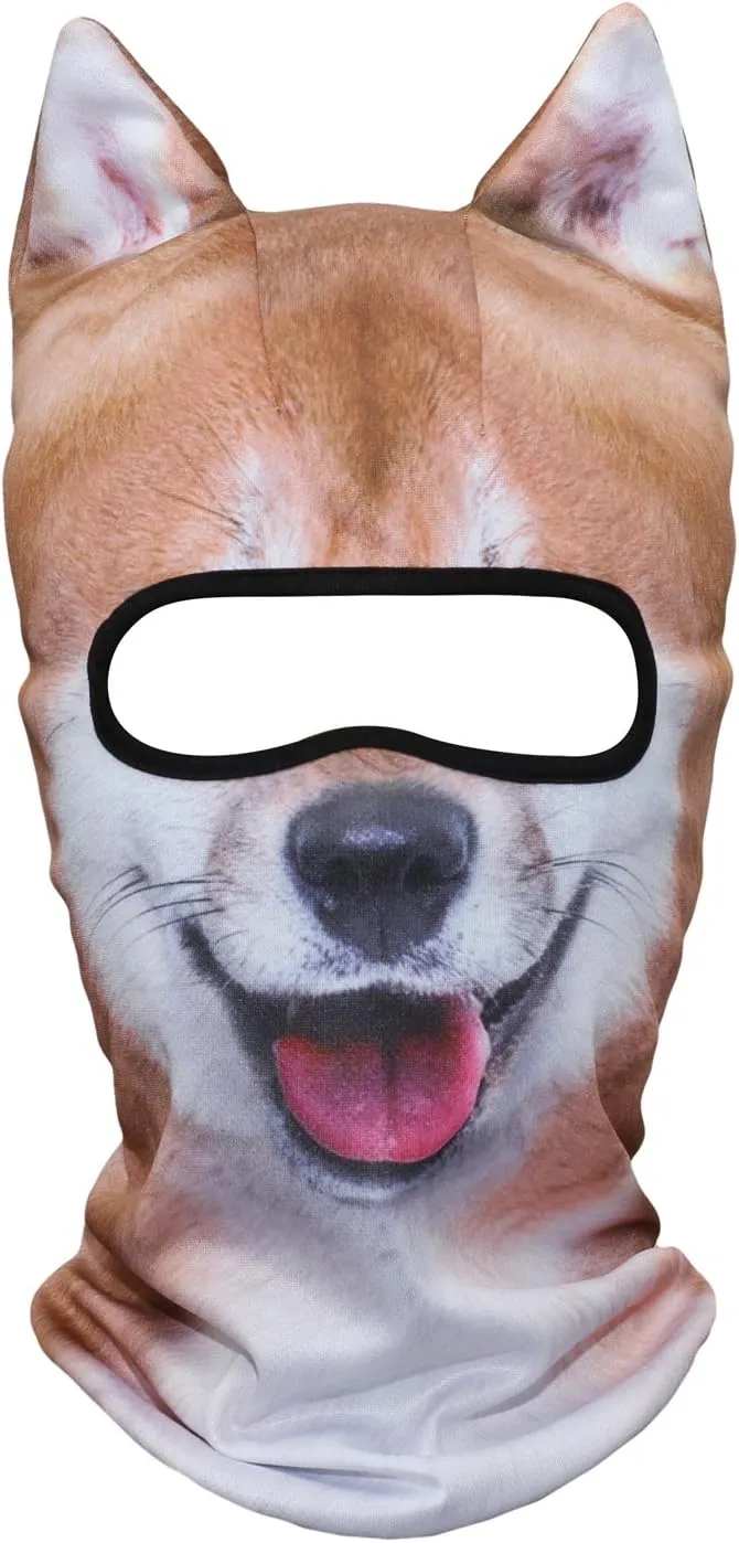 WTACTFUL 3D Stand Ears Animal Balaclava Face Mask for Music Festivals, Raves, Ski, Halloween, Party Outdoor Activities