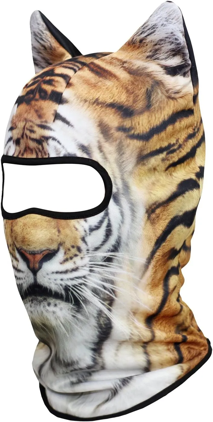 WTACTFUL 3D Stand Ears Animal Balaclava Face Mask for Music Festivals, Raves, Ski, Halloween, Party Outdoor Activities