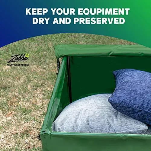 YardStash YSSB02 Outdoor Storage Deck Box, Medium, Green