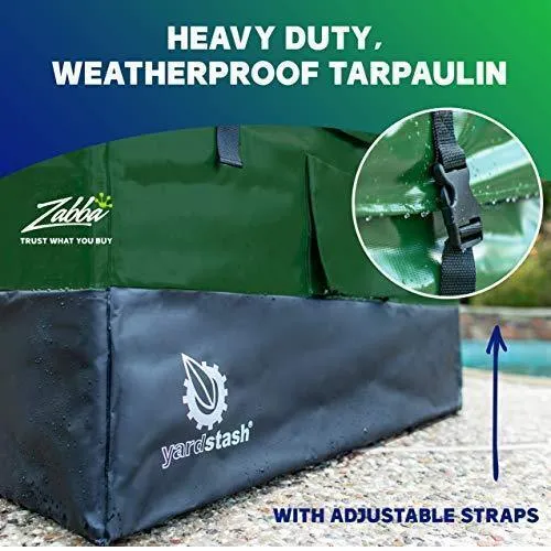 YardStash YSSB02 Outdoor Storage Deck Box, Medium, Green