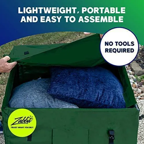 YardStash YSSB02 Outdoor Storage Deck Box, Medium, Green